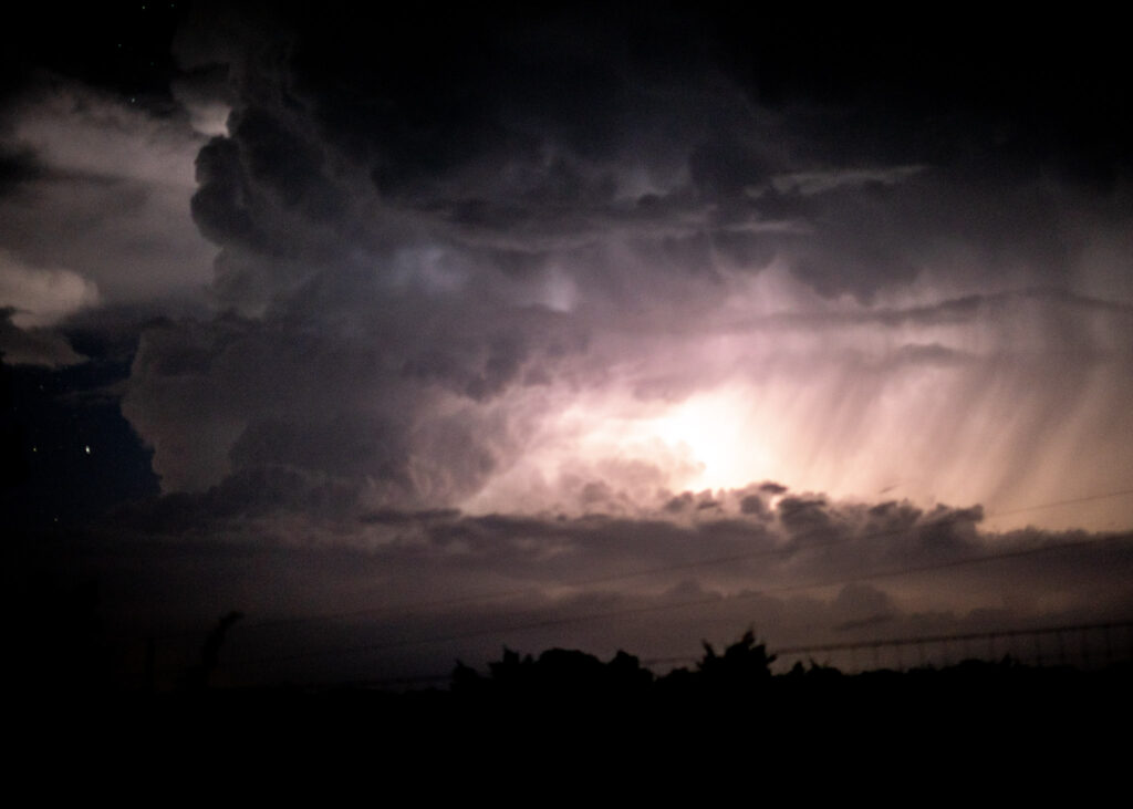 Top of the Hill Night Storm - Photo by jrptx